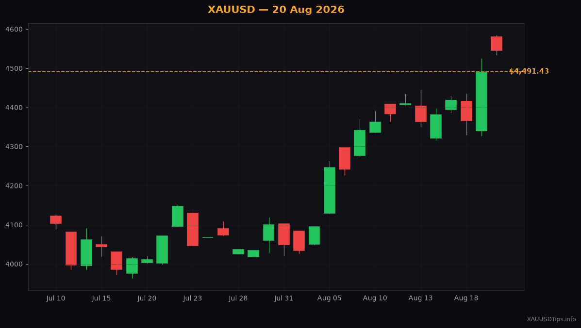 Gold Strategy: How to Buy the Pullback Today (20 Aug 2026)